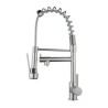 Modern Sprayer Kitchen Faucet with Brushed Single Handle