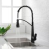 Commercial Solid Brass Single Handle Pull Down Sprayer Kitchen Faucet