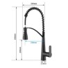 Commercial Solid Brass Single Handle Pull Down Sprayer Kitchen Faucet