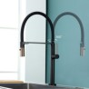 Single Handle Kitchen Faucet Single Hole Swivel Rubber Mixer Taps