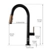 Pull Out Kitchen Faucet Black/White High Curved Kitchen Tap