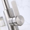 Stainless Steel Sink Faucet with Pull-out Kitchen Mixer Nickel Brushed