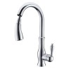 Modern Chrome Finish Kitchen Faucet with Pull Out Kitchen Tap