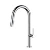 Pull Out Kitchen Faucet Black/White High Curved Kitchen Tap