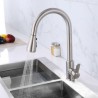 Stainless Steel Sink Faucet with Pull-out Kitchen Mixer Nickel Brushed