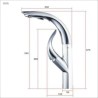 Chrome Single Handle Pull-Down Sprayer Kitchen Faucet