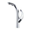 Chrome Single Handle Pull-Down Sprayer Kitchen Faucet