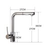 Modern Kitchen Faucet with Pull Out Sprayer Round Chrome Kitchen Mixer Tap