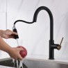 Pull-Out Kitchen Mixer Tap Brass Kitchen Faucet