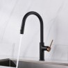 Pull-Out Kitchen Mixer Tap Brass Kitchen Faucet