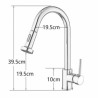 Oatmeal Kitchen Sink Tap with Flexible Pull-Out Kitchen Faucet