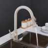 Oatmeal Kitchen Sink Tap with Flexible Pull-Out Kitchen Faucet