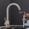 Oatmeal Kitchen Sink Tap with Flexible Pull-Out Kitchen Faucet