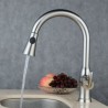 Brushed Single Handle Pull-Down Sprayer Kitchen Faucet