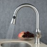 Brushed Single Handle Pull-Down Sprayer Kitchen Faucet