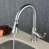 Brushed Single Handle Pull-Down Sprayer Kitchen Faucet