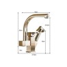 Polished Nickel Finish Solid Brass Spring Pull Out Kitchen Faucet