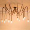 Hemp Rope Chandelier Vintage Ceiling Light Retro Style 6/10 Heads Pendant Light