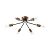 6-Light Semi Flush Mount Ceiling Light Fixture Sputnik Chandelier For Living Room