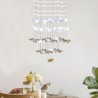 Creative Butterfly Glass Pendant Light Bedroom Living Room Nordic LED Pendant Light