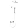 Hand Shower+Rainfall Shower Head Modern Shower Faucet System Five Colors Optional