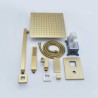 Optional Brushed Gold Shower Faucet System 8/10/12 Inch Top Shower Head (Embedded Box Included)