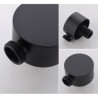 Baking Varnish Black In-Wall Shower Faucet Bathroom Shower Faucet Set