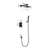 Bathroom Shower Faucet with Rainfall Shower Head and Handheld Spray