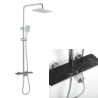 Ceiling Rainfall Shower Head System Luxury Rain Mixer Shower Combo Set