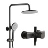 Bathroom Wall Mounted Shower Faucet Set with High Pressure Rain Shower Head