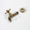 Bathroom Faucet with Antique Brushed Finish in Bronze