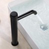 Bathroom Countertop Mixer Tap Brass Basin Faucet Creative Push Button Switch Design (Tall)