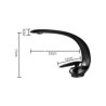 Chrome/Black/Nickel Brushed Vessel Faucet Bathroom Sink Faucet Creative Curved Basin Tap