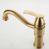 Classical Bathroom Mixer Tap with Brushed Gold Stainless Steel Basin Faucet (Short)