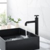 Industrial Style Deck Mount Countertop Tap in Black Brass