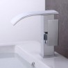 Waterfall Basin Mixer Tap in Chrome Brass