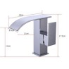 Waterfall Basin Mixer Tap in Chrome Brass