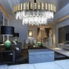 Living Room Bedroom Round Ceiling Lamp Pendant Light Modern Glass Light Fixture