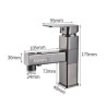 Fixed Basin Faucet 3 Modes Rotating Bathroom Basin Faucet For Gargle