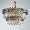 Living Room Bedroom Nordic Modern Glass Pendant Light Round Chandelier