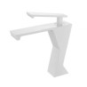 White Brass Single Handle Bathroom Vanity Sink Faucet Waterfall Bathroom Faucet