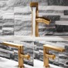 Bathroom Faucet with Basin Mixer in Antique Brass