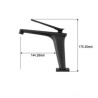 Brass Basin Mixer Tap Square Design Hollow Handle