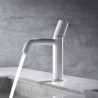 Basin Mixer Tap in White Brass