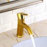 Modern Solid Brass Bathroom Sink Tap Elegant Gold Sink Faucet