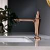 Chrome / Black / Rose Gold Optional Modern Brass Basin Faucet (Short)