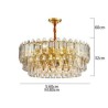 Decorative Chandelier Bedroom Living Room Modern Circular Glass Pendant Light