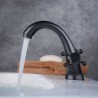 Oil-rubbed Bronze Water Mixer Tap with a Single Hole in Black