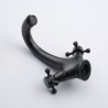 Oil-rubbed Bronze Water Mixer Tap with a Single Hole in Black