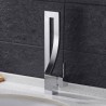 Modern Rectangle Bathroom Vessel Sink with Simple Black Basin (without Faucet)